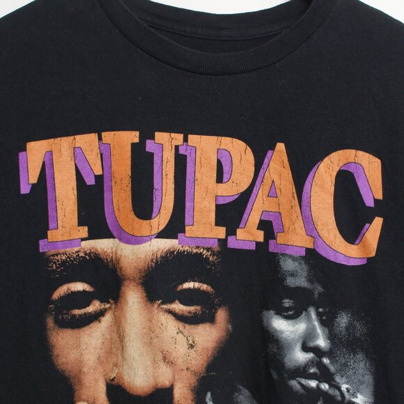 Tupac Forever Shirt Men Medium Black Me Against The World Distressed Rap Tee - Picture 5 of 11